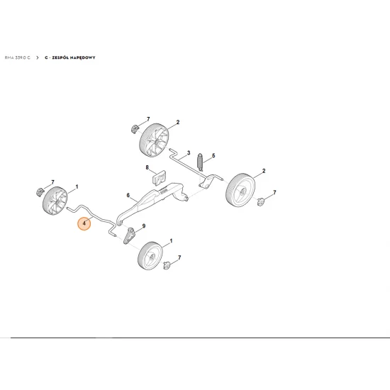 STIHL Oś 6320 703 0900